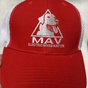 MAV orange and White Trucker Hat